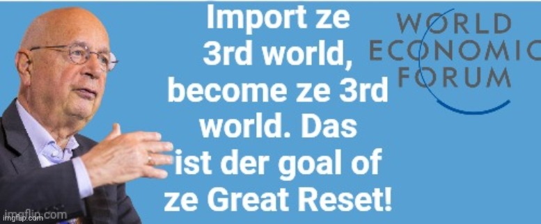 Klaus Schwab import the third world | image tagged in klaus schwab import the third world | made w/ Imgflip meme maker