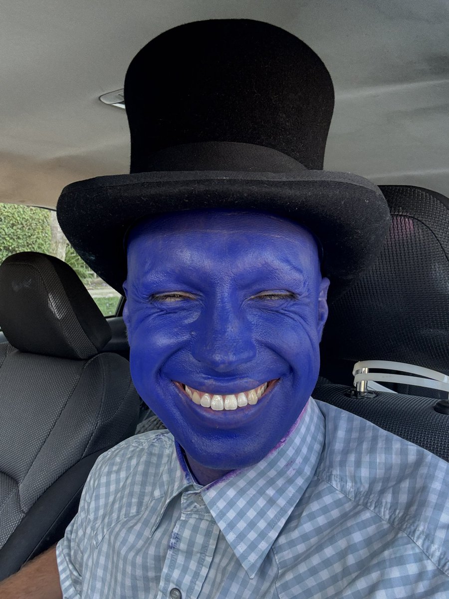 Dark blue gentleman Blank Meme Template
