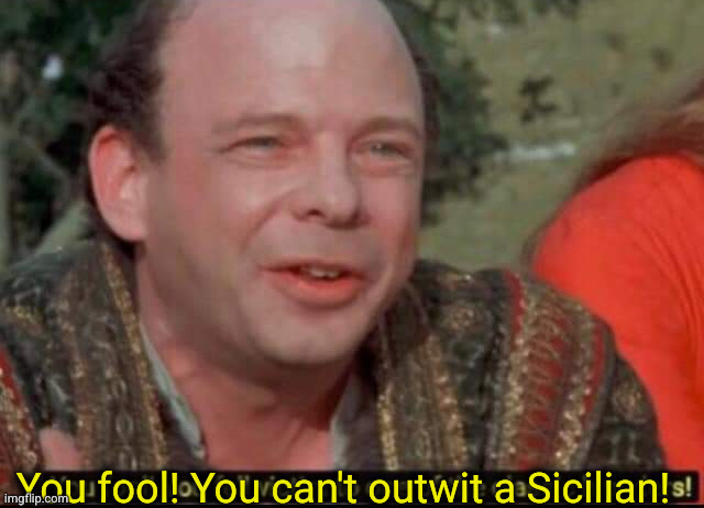 You fool! You fell victim to one of the classic blunders! | You fool! You can't outwit a Sicilian! | image tagged in you fool you fell victim to one of the classic blunders | made w/ Imgflip meme maker