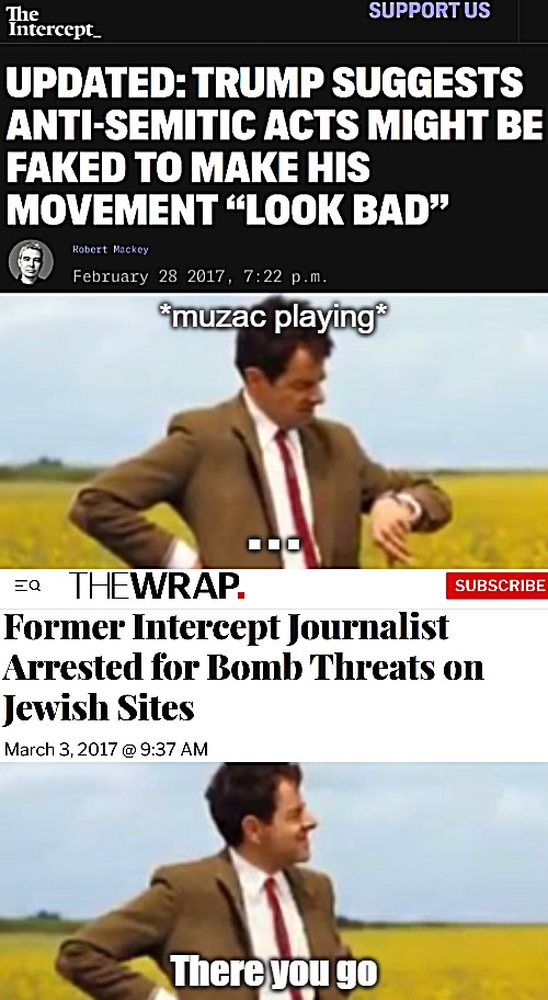 How it started. The secret to creating Trump Derangement Syndrome, is to consistently avoid reporting on the last part | *muzac playing*; ... There you go | image tagged in donald trump,democrats,mr bean waiting,hoax,politics | made w/ Imgflip meme maker
