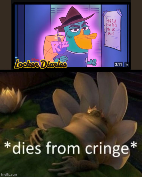just....no | image tagged in dies from cringe,perry the platypus | made w/ Imgflip meme maker