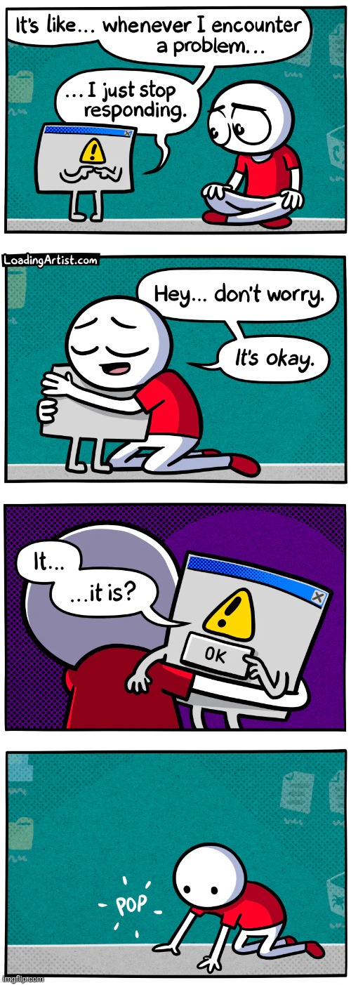 Popped | image tagged in pop up,ad,ok,loading artist,comics,comics/cartoons | made w/ Imgflip meme maker