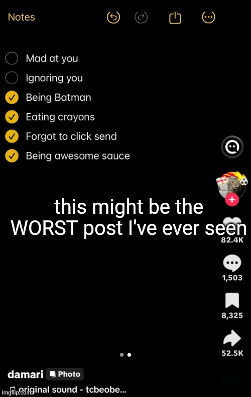 talking stage humor | this might be the WORST post I've ever seen | made w/ Imgflip meme maker