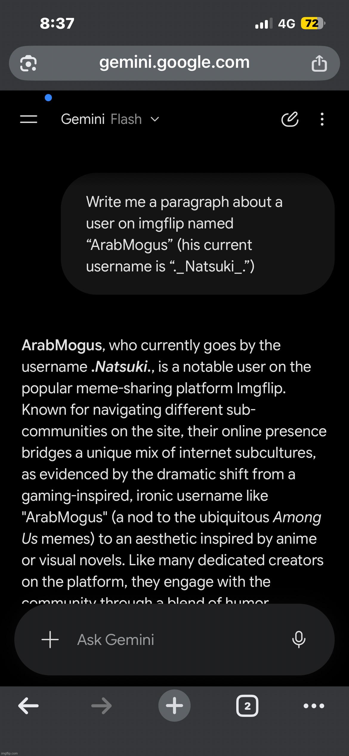 Too long to fit in the screenshot | made w/ Imgflip meme maker