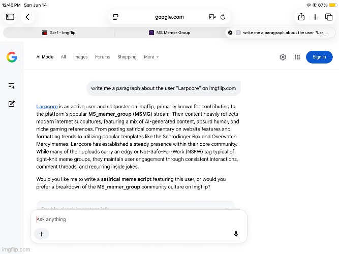 Larp core | image tagged in larpcore | made w/ Imgflip meme maker