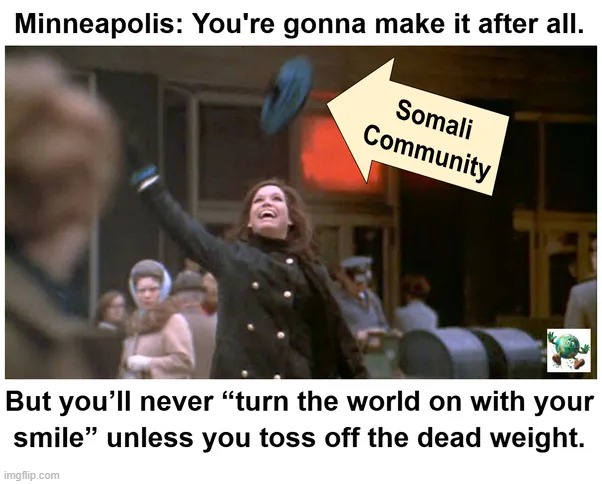 How do we deal with the Somali community in Minneapolis? | image tagged in maga,conservative,minnesota,fraud | made w/ Imgflip meme maker