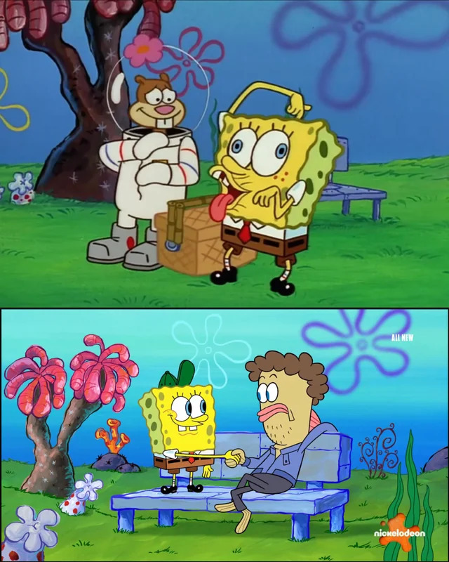spongebob vs spongebob Blank Meme Template