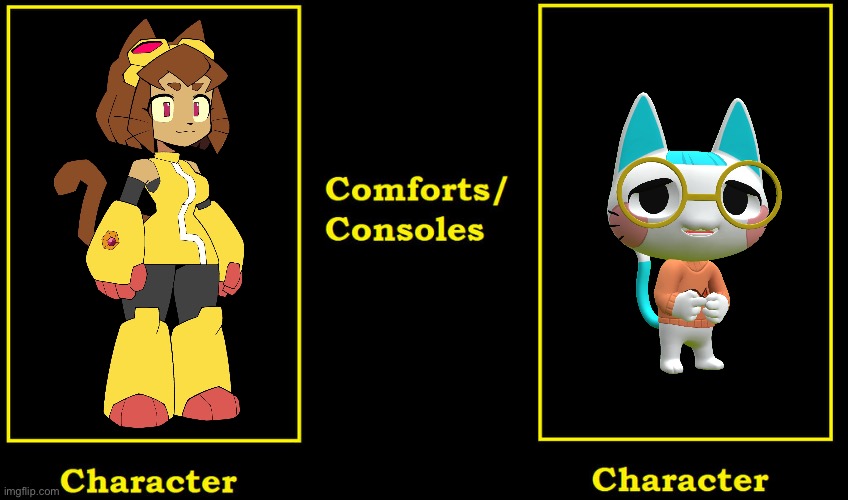 What If Kit Bodega (Gameoverse) Comforts Katie Katphish (SMG4) | image tagged in what if character comforts/consoles character,smg4,gameoverse,crossover,deviantart,memes | made w/ Imgflip meme maker