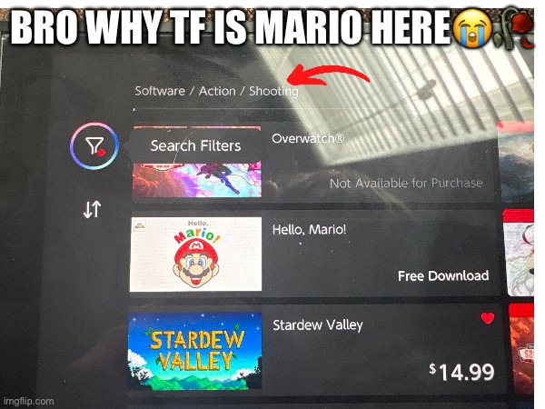 Bro why tf is Mario here😭🥀 | made w/ Imgflip meme maker