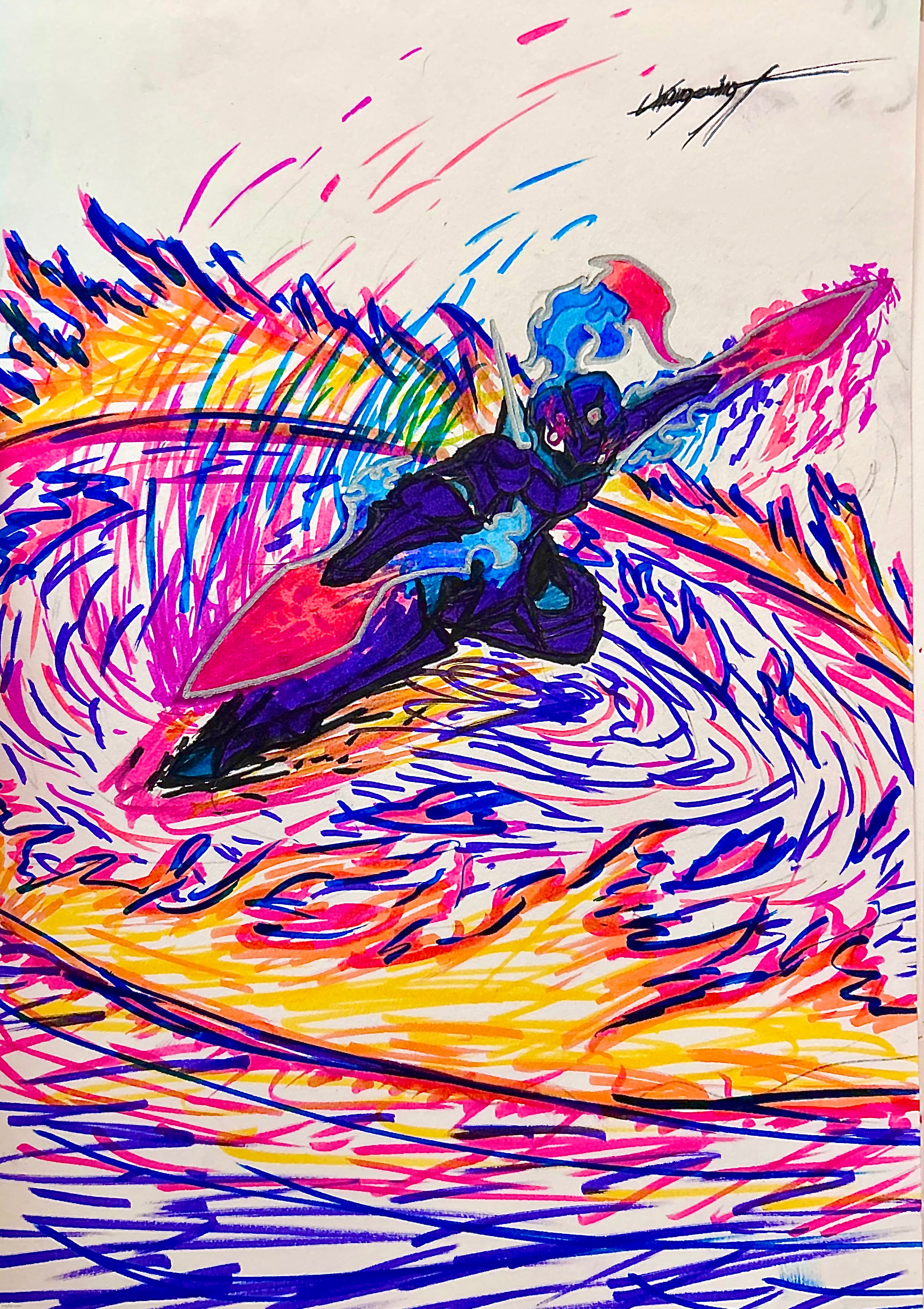 Ceruledge art again :3 | made w/ Imgflip meme maker