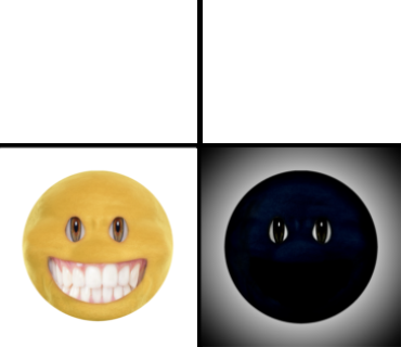 Two Faces Blank Meme Template