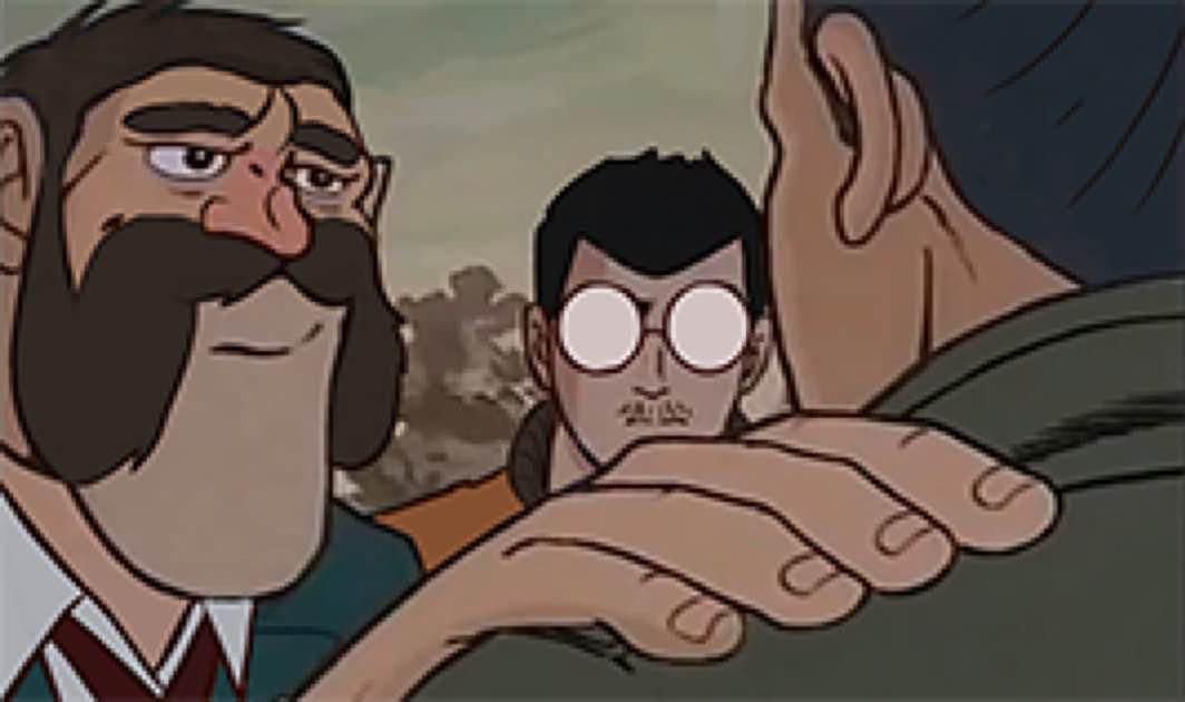 Hand on Shoulder, Disco Elysium Blank Meme Template