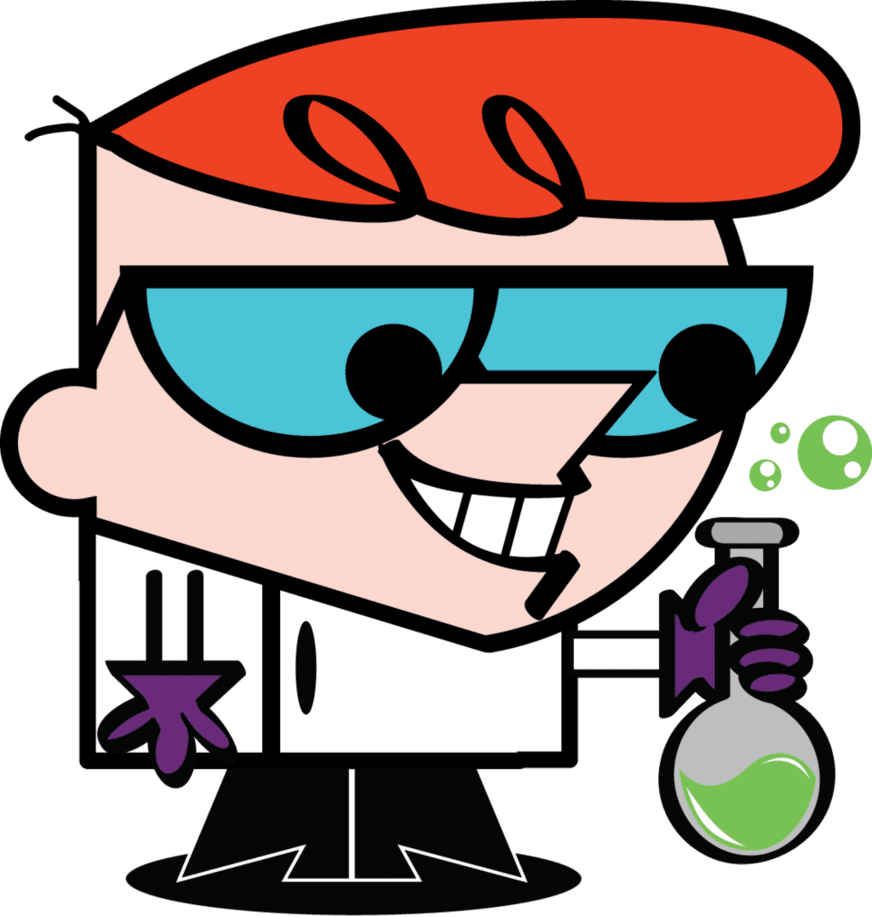 Dexter with beaker Blank Meme Template