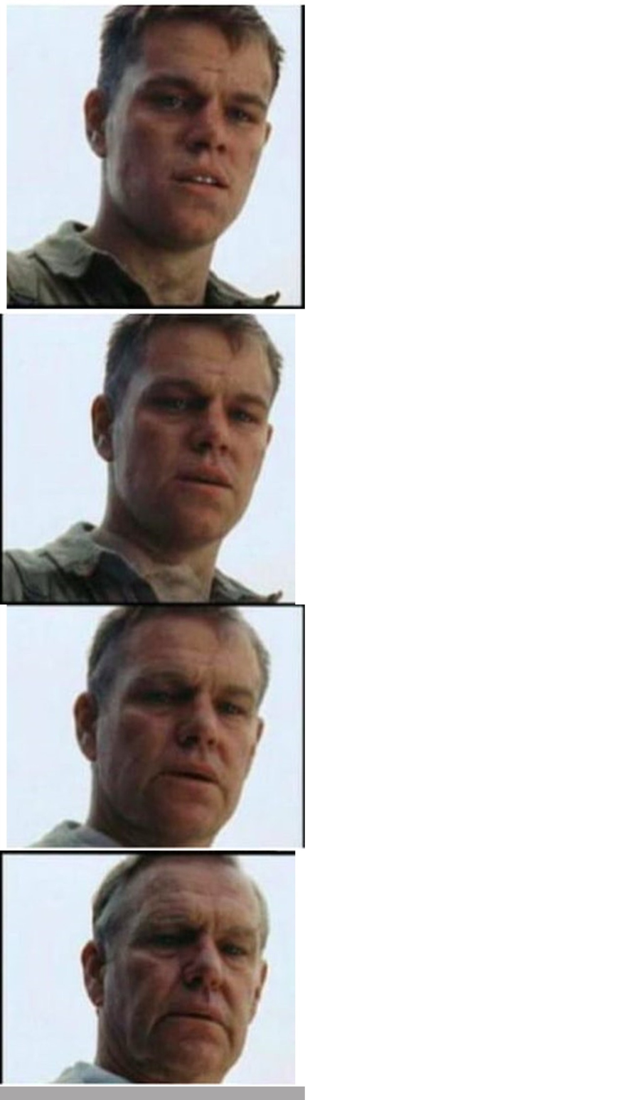 private ryan getting old _vertical Blank Meme Template