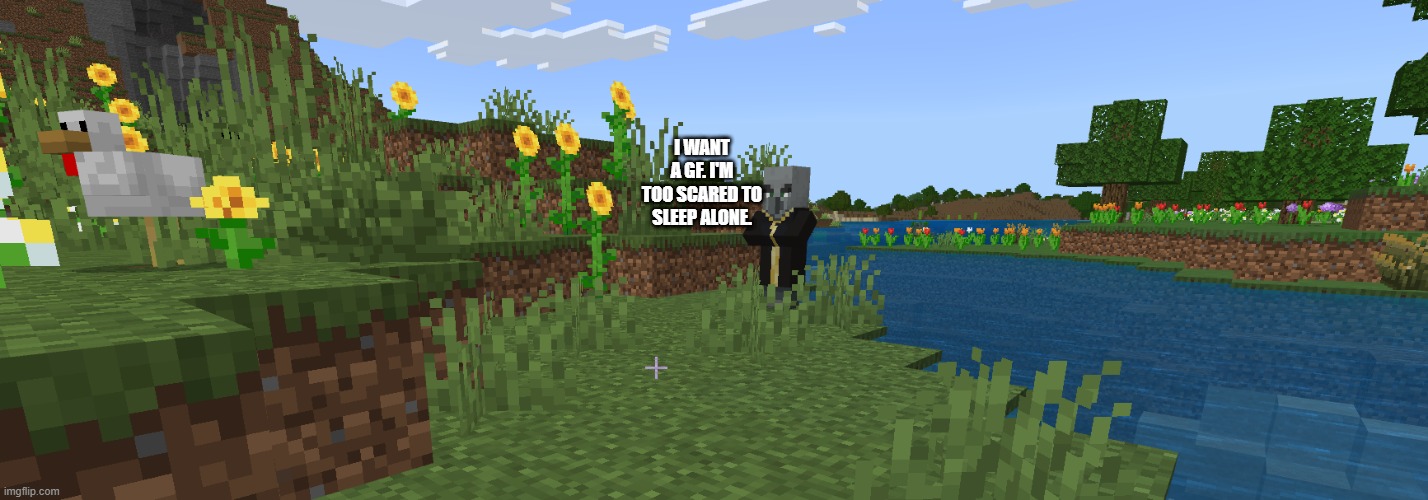 Evoker | i want a gf. i'm too scared to sleep alone. | image tagged in evoker | made w/ Imgflip meme maker
