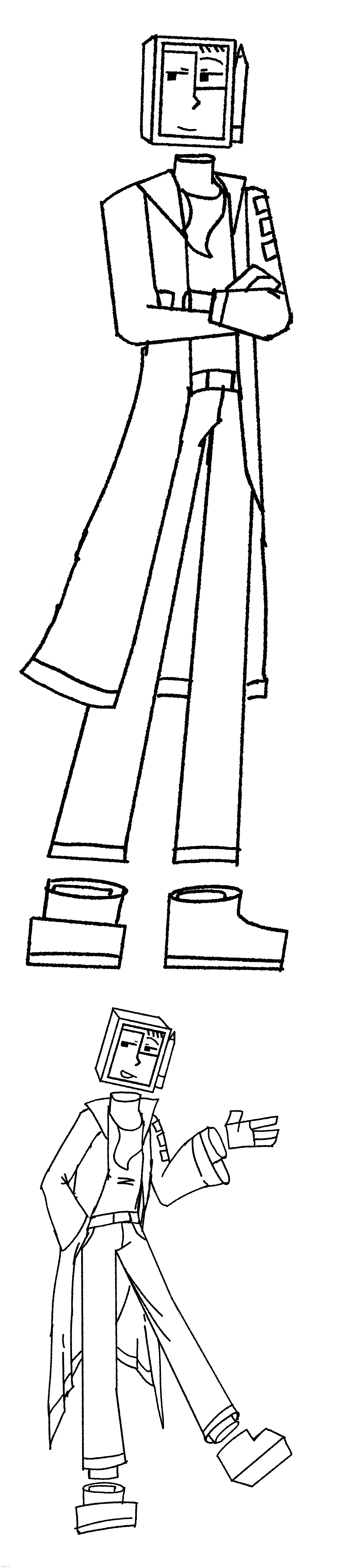 WIP fullbody artworks | image tagged in professor procreate | made w/ Imgflip meme maker