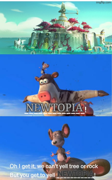 Barnyard animals about to crash into newtopia place | newtopia; newtopia | image tagged in barnyard animals about to crash into what place,deviantart,barnyard,amphibia,disney,paramount | made w/ Imgflip meme maker
