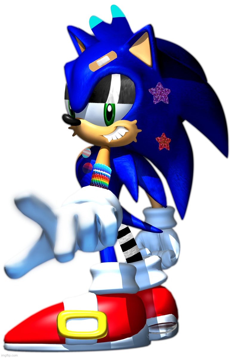 I heard Sonic was ai so I made a non ai version you guys can use | made w/ Imgflip meme maker