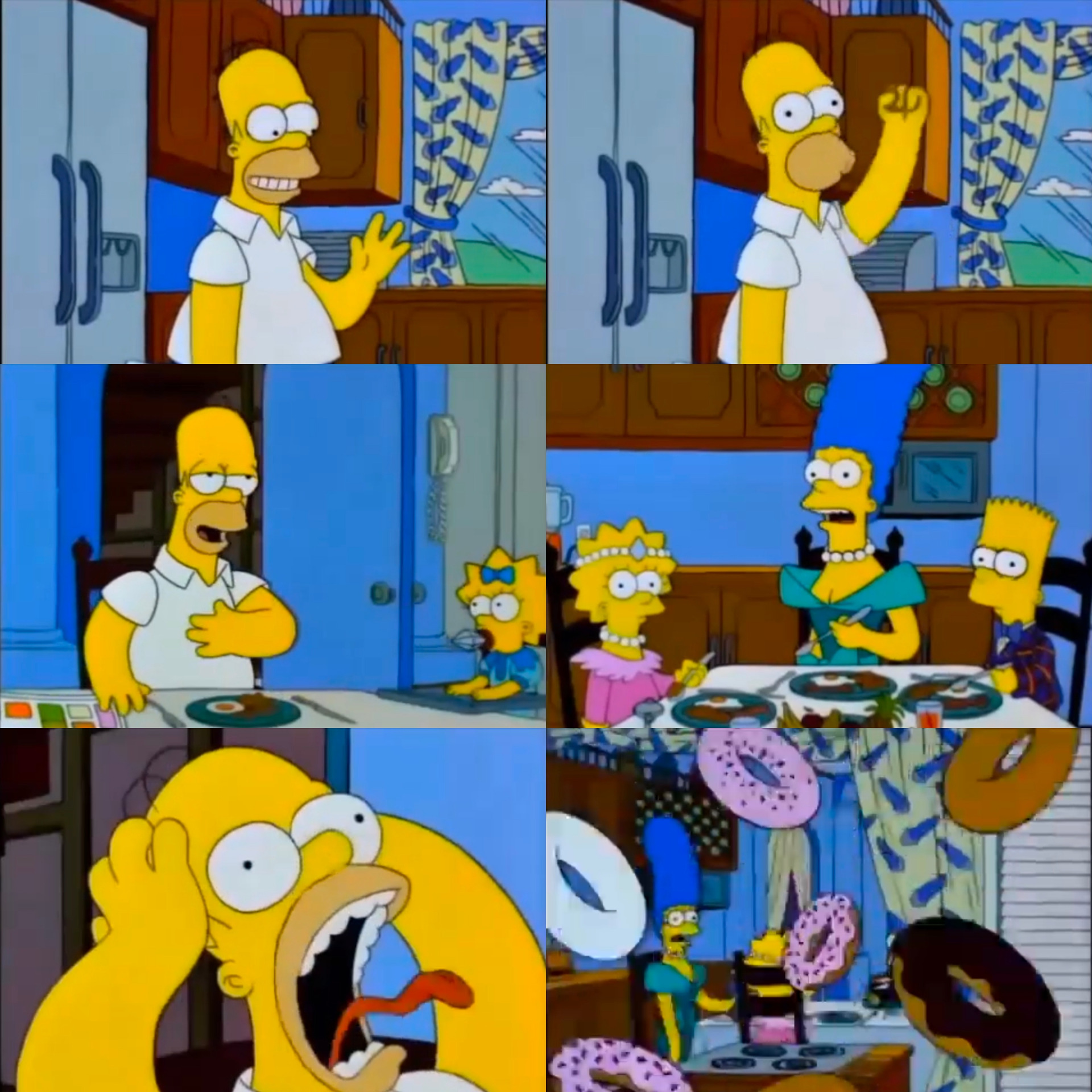 Homero rosquilla Blank Meme Template