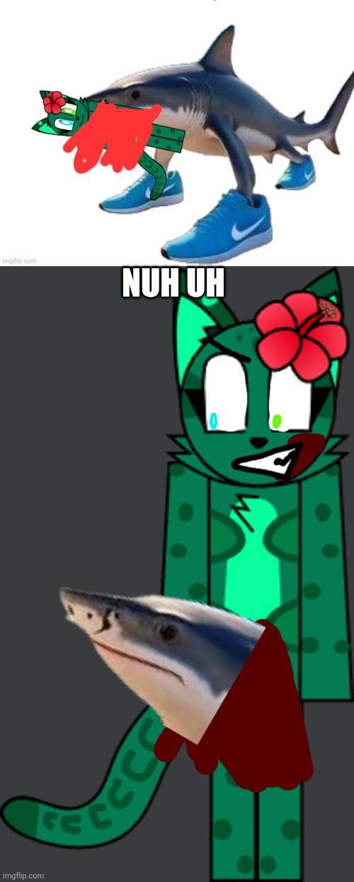 She is a clouded leopard and she can scratch its face, right? And Fauna World isn't even cringe! | Nuh uh | image tagged in nala from fauna world | made w/ Imgflip meme maker
