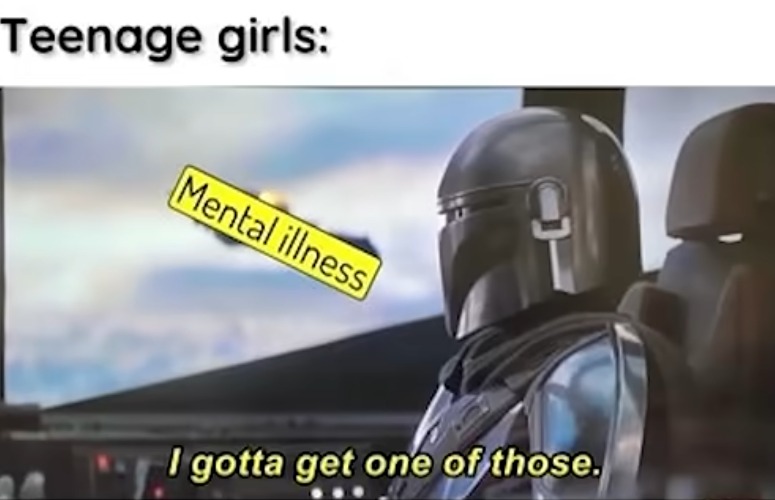 And its always autism or ocd | image tagged in mental illness,teenage girls,girls,teenagers,cringe,brain | made w/ Imgflip meme maker