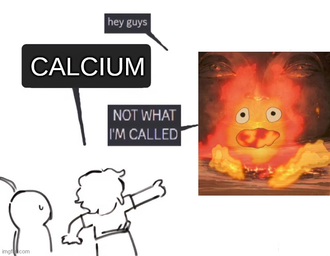 I think of it every time I hear his name... | CALCIUM | image tagged in not what im called | made w/ Imgflip meme maker