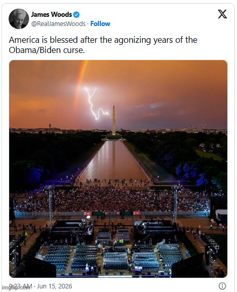 America is blessed | image tagged in james wood,america is blessed,political,reposts | made w/ Imgflip meme maker