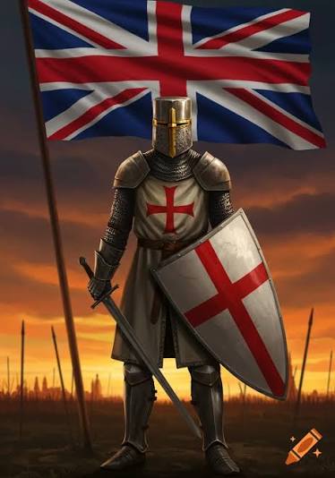 High Quality English Crusader Blank Meme Template