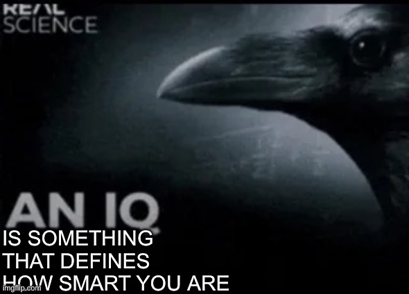 An IQ | Is something that defines how smart you are | image tagged in an iq | made w/ Imgflip meme maker