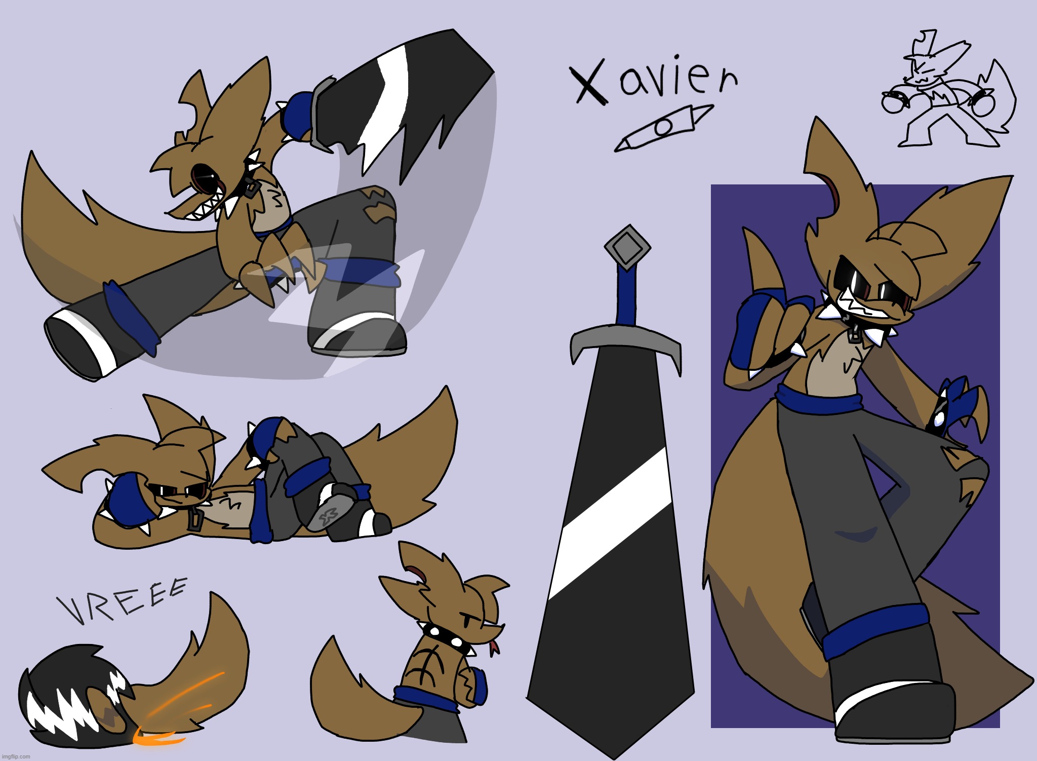 XAVIER drawings | image tagged in yes he can spindash | made w/ Imgflip meme maker