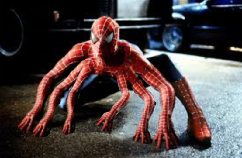 Spider-Man with 8 limbs Blank Meme Template