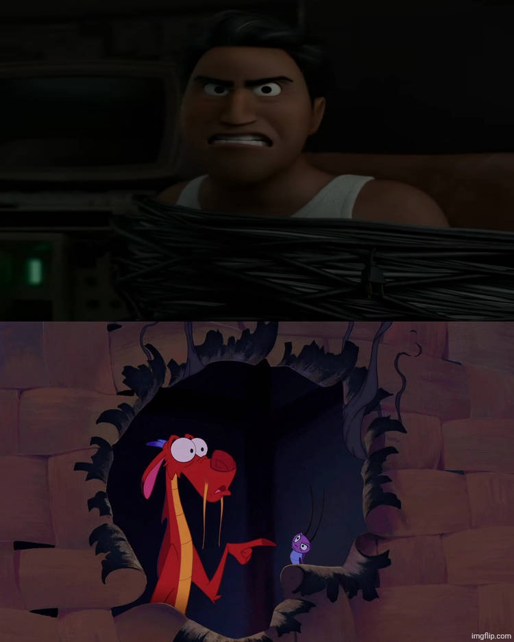 Mayor Jerry is Mad At Mushu | image tagged in who is mad at mushu,hoppers,mulan,disney,pixar,deviantart | made w/ Imgflip meme maker