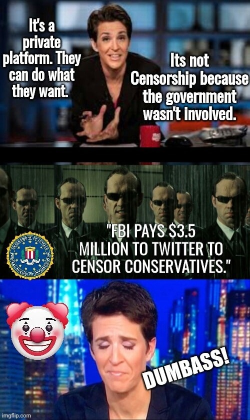 Madcow lied about Censorship too | image tagged in madcow censorship,liar,sounds like communist propaganda | made w/ Imgflip meme maker