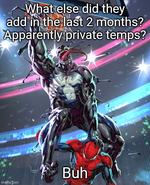 19 inches | What else did they add in the last 2 months? Apparently private temps? Buh | image tagged in 19 inches | made w/ Imgflip meme maker
