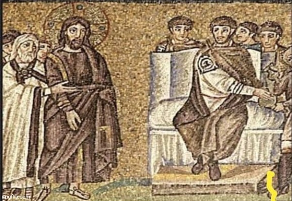 that famous historical moment when Jesus met the Beatles | made w/ Imgflip meme maker