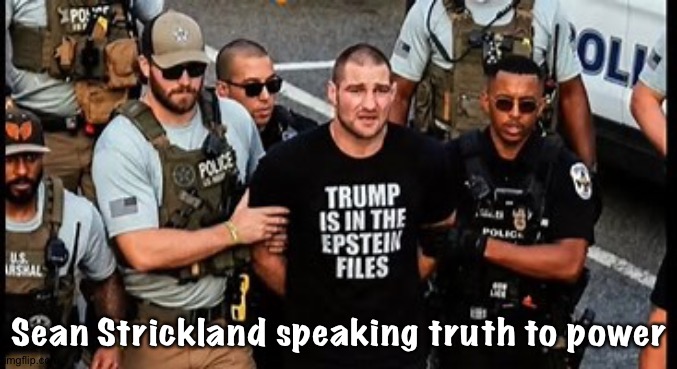 Banned from Trump's UFC | Sean Strickland speaking truth to power | image tagged in image jpeg | made w/ Imgflip meme maker