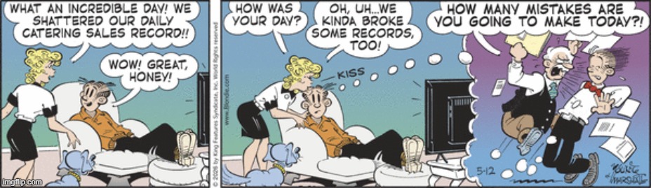 Blondie | image tagged in comics | made w/ Imgflip meme maker