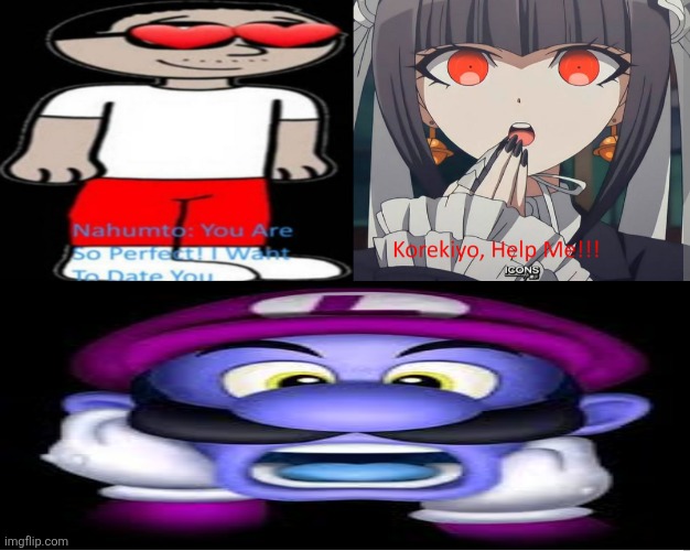 WEGA.mp3 | image tagged in not again,deviantart,danganronpa,wega,luigi,super mario | made w/ Imgflip meme maker