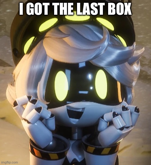 Happy N | I got the last box | image tagged in happy n | made w/ Imgflip meme maker