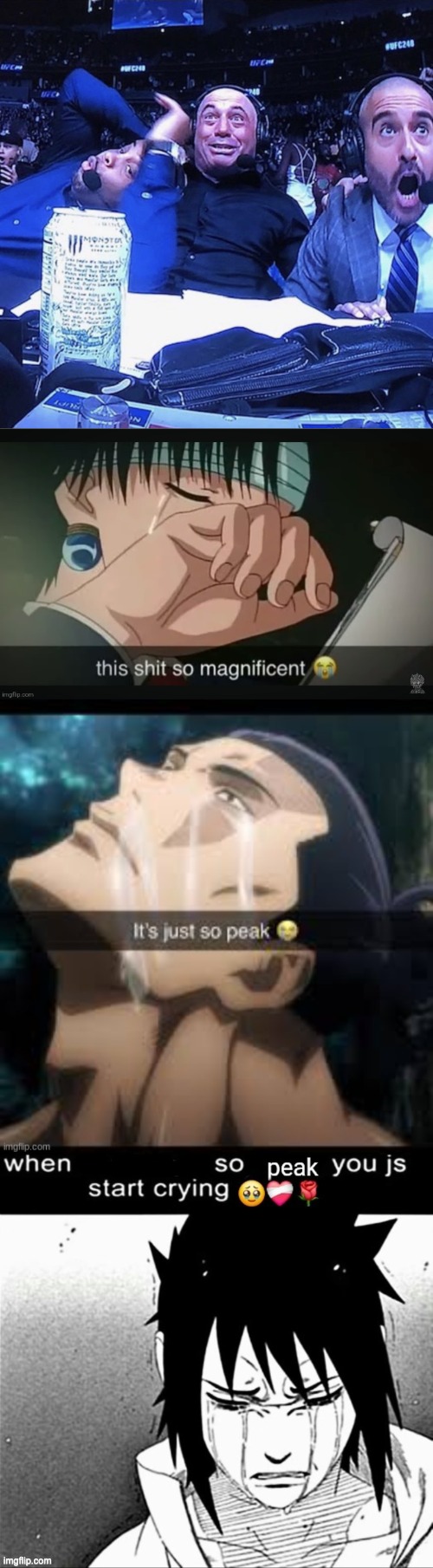 image tagged in ufc flip out,this shit so magnificent,it s just so peak,when the x so peak you lowk start crying | made w/ Imgflip meme maker