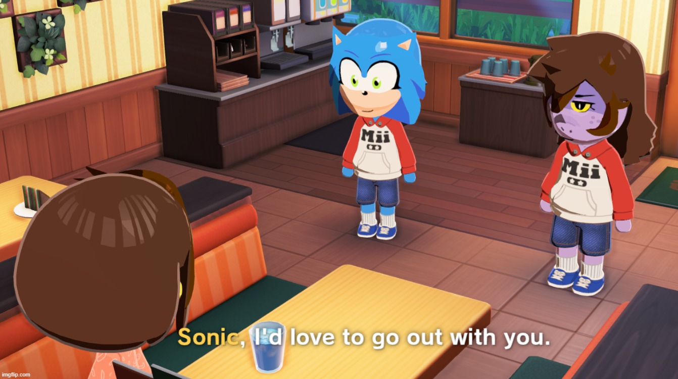 sonic stole kris from the big suz im crine | made w/ Imgflip meme maker