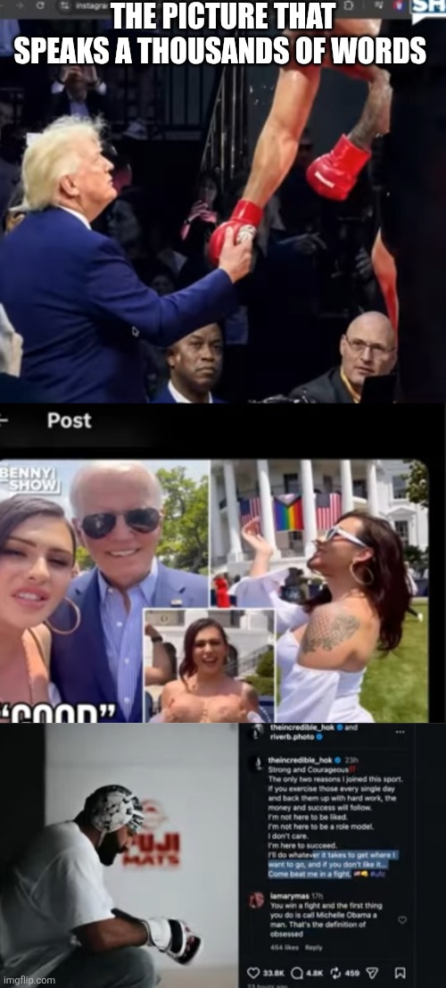 A chapter is closed and Americans couldn't be happier | The picture that speaks a thousands of words | image tagged in wtf,ufc | made w/ Imgflip meme maker