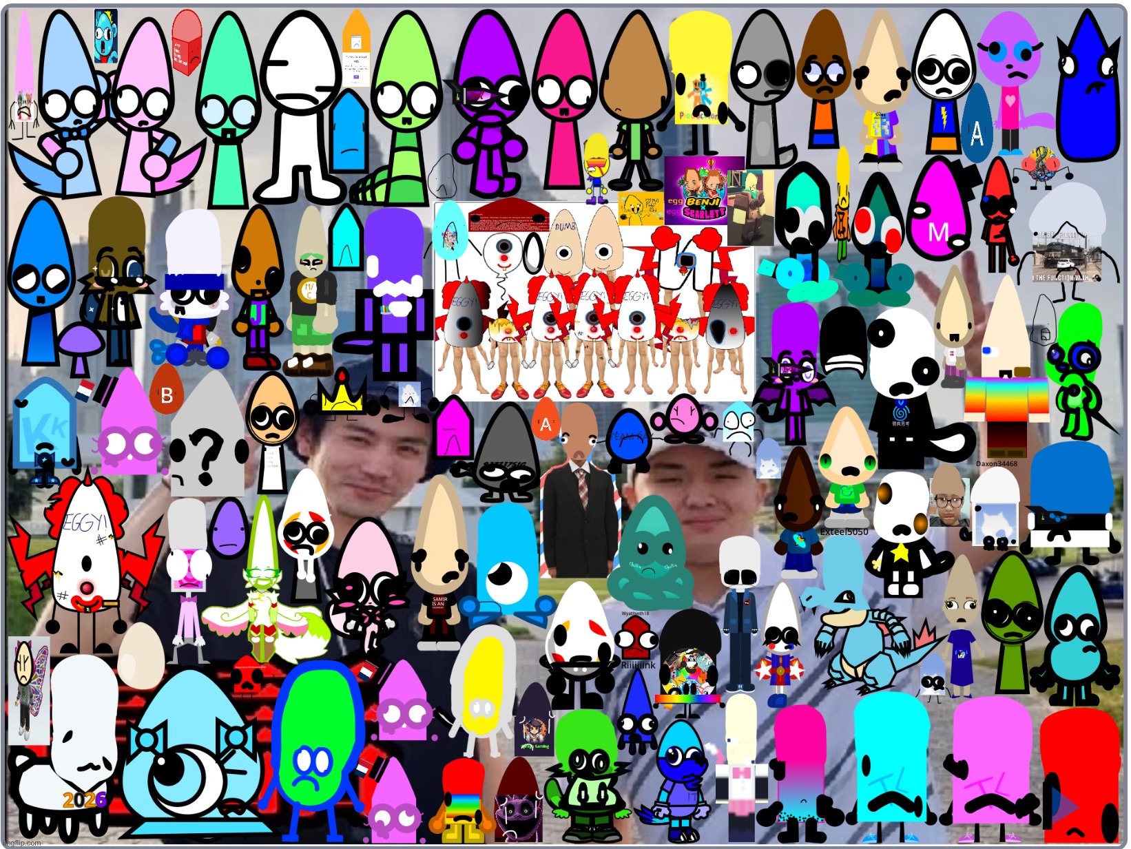 EggHead Collection Part 9 | image tagged in egg,eggs,character,characters,scratch,collection | made w/ Imgflip meme maker