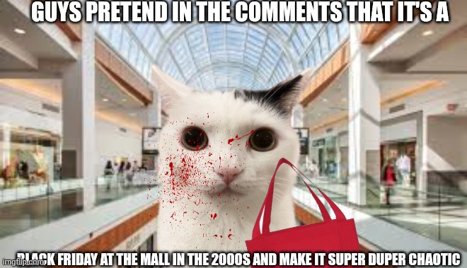 Shopping Mall | Guys pretend in the comments that it's a; black Friday at the mall in the 2000s and make it super duper chaotic | image tagged in shopping mall | made w/ Imgflip meme maker