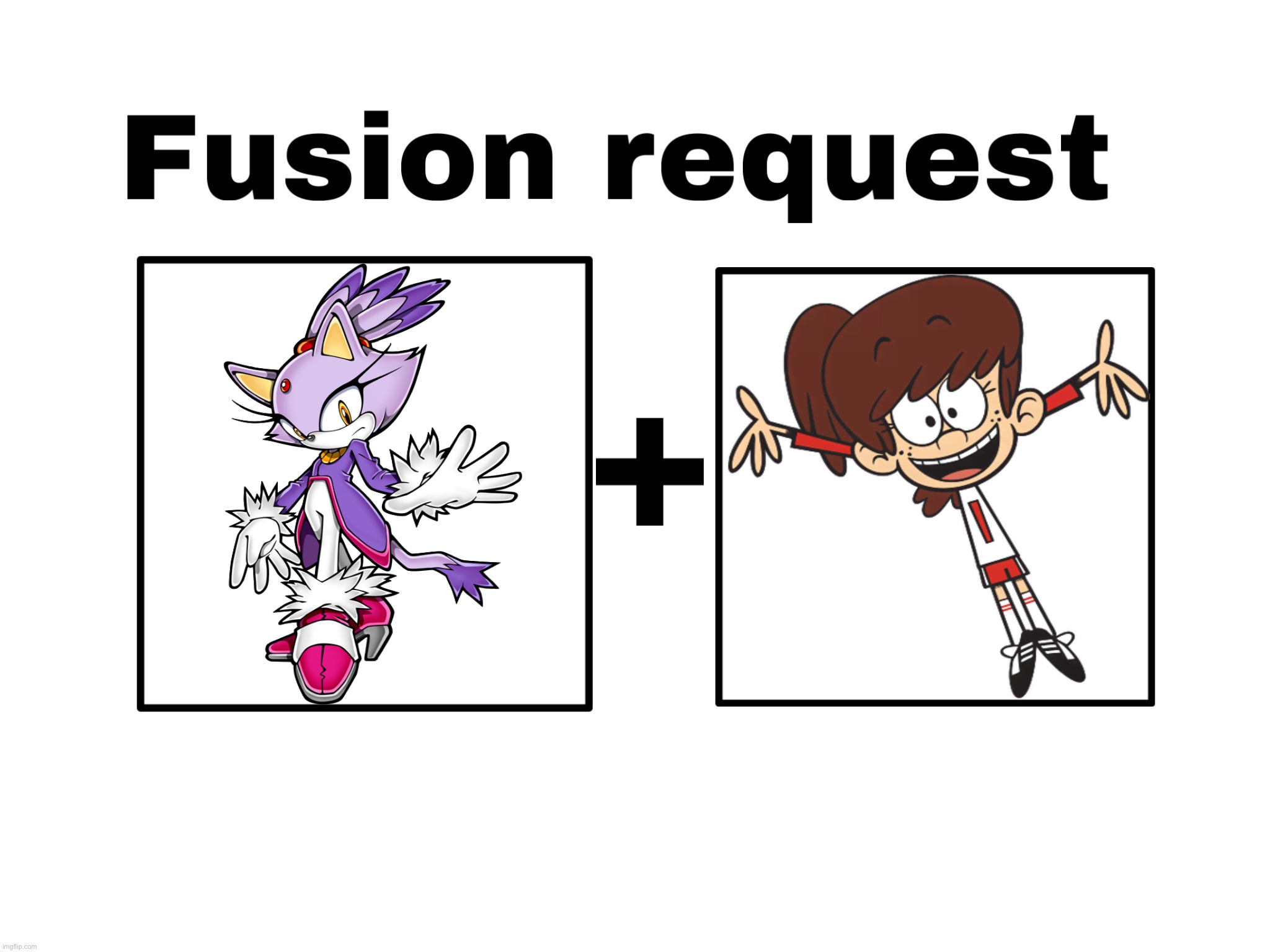 Fusion Request: Blaze and Lynn Jr. | image tagged in fusion request by se54321,the loud house,sonic,blaze the cat,tomboys,lynn loud jr | made w/ Imgflip meme maker