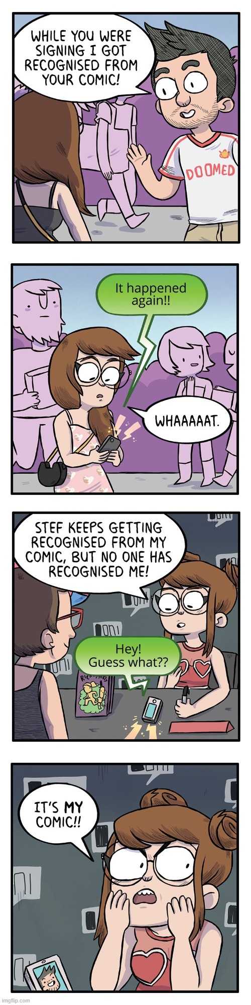Poor Sarah :( | image tagged in san diego,comic con,san diego comic con,spouse,comic,oof | made w/ Imgflip meme maker