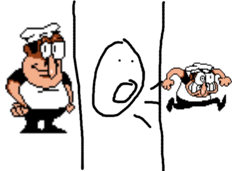 Peppino getting angery Blank Meme Template