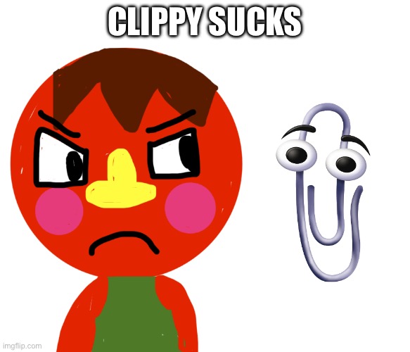 My Name is Ryan and I Hate Clippy | Clippy Sucks | image tagged in ryan,oc,anti clippy,clippy | made w/ Imgflip meme maker