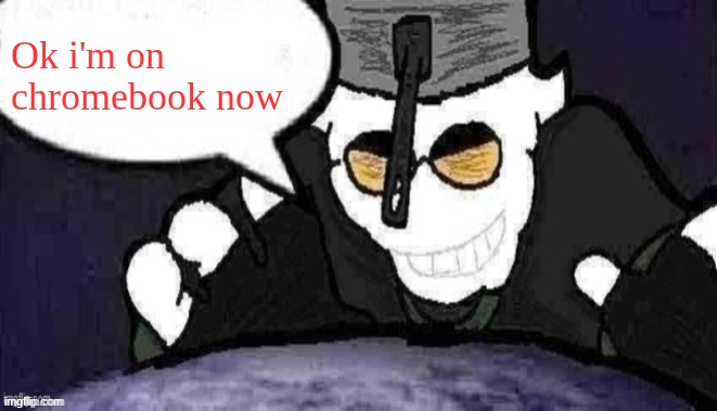 Good morning | Ok i'm on chromebook now | image tagged in dtu7 official announcement temp | made w/ Imgflip meme maker
