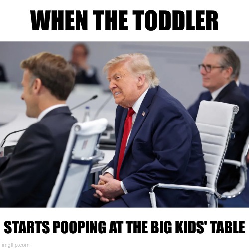 Big Boom-Boom | When the toddler; Starts pooping at the big kids' table | image tagged in trump,diaper don | made w/ Imgflip meme maker